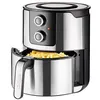 Image de Unold 58655 friteuse Double 5 L 1400 W Friteuse d'air chaud Noir et Acier inoxydable