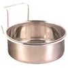 Image de Trixie Ecuelle Inox Avec Support - 900ml - Ã14cm - Pour Perroquet Et Perruche