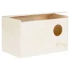 Image de Nichoir Perruche Bois Blanc 21 X 12 X 13 Cm