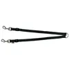 Image de Premium Accouple Nylon Noir Pour Deux Chiens