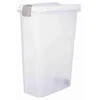 Image de Baril De Nourriture - 40 L/27 X 61 X 45 Cm, Transparent-Blanc/Blanc