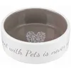 Image de Ecuelle CÃ©ramique Pet's Home - 0,3 L/Ã 12 Cm, CrÃ¨me/Taupe