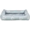 Image de Panier Pour Chien CarrÃ© Trixie Jimmy Look - Gris - 60Ã50 Cm