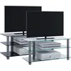Image de VCM Meuble TV Sideboard Armoire TV Rack TV Board Alu Verre Table Netasa Meuble TV Sideboard Armoire TV Rack TV Board Alu Verre Table Netasa