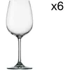 Image de Lot De 6 Verres Ã Vin En Cristallin, Transparent, 35 Cl