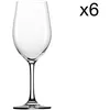 Image de Lot De 6 Verres Ã Vin En Cristallin, Transparent, 37 Cl