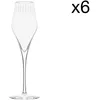 Image de Lot De 6 Verres Ã Champagne En Cristallin, Transparent, 29 Cl