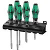 Image de Wera 334/355 SK/6 Jeu de tournevis Kraftform Plus Lasertip + Rack, 6 piÃ¨ces - 05007681001