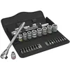 Image de Wera 8100 SB 8 Jeu cliquet Zyklop Metal avec levier d'inversion, Ã  emmanchement 3/8"", mÃ©trique, 29 piÃ¨ces - 05004048001