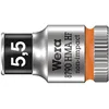 Image de Wera Douille Zyklop Ã  emmanchement 1/4"" 8790 HMA HF, 5.5 mm - 05003720001