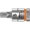 Image de Wera Douille-embout Zyklop pour vis Ã  six pans creux, Ã  emmanchement 1/4Â¿ avec fonction de retenue, 8740 A HF, 5 mm - 05003335001