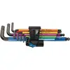 Image de Clé allen coudées p.vis à 6 pans creux Wera 950/9 Hex-Plus Multicolo TU