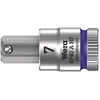 Image de Wera Douille-embout Zyklop pour vis Ã  six pans creux, Ã  emmanchement 1/4Â¿ avec fonction de retenue, 8740 A HF, 7 mm - 05003341001