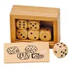Image de BoÃ®te De 6 DÃ©s En Bois Goki
