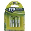 Image de Ansmann Blister 4 X Accu, AAA, 550 mAh AAA / HR03 Hybrides nickel-mÃ©tal (NiMH)