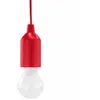 Image de Lampe E27 Ã Led Pull-Light Lp1w Rouge Avec Interrupteur Pour Ãclairage Autonome + 3 Piles Aaa