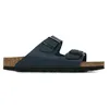 Image de Sandales Birkenstock Arizona Flor M Bleu - 43