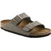Image de Birkenstock - Sandales en suède synthétique - Arizona Birkibuc Narrow Stone - Taille 38 - Gris
