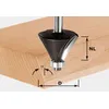 Image de Fraise Ã  chanfreiner HW avec queue de 8 mm HW S8 D25,7/25,7/15Â° Festool 491132