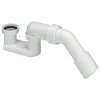 Image de Viega - Siphon Garniture De Vidange Pour Receveur De Douche 106263 G 2000 2000 /2 X Dn 40/50, Plastique Blanc , Avec Coude D&39Ã©coulement Ã  45Â°