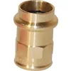 Image de Mamelon bronze femelle cuivre Ã 16 taraudÃ© femelle Ã 15/21 VIEGA