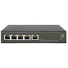 Image de LevelOne GES-2105P commutateur rÃ©seau GÃ©rÃ© L2 Gigabit Ethernet (10/100/1000) Connexion Ethernet, supportant l'alimentation via ce port (PoE) Noir