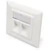 Image de Digitus BoÃ®tier vide pour modules Keystone, cadre de 80 x 80 mm + plaque centrale de 50x50 mm