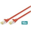 Image de Digitus CÃ¢ble de brassage CAT 6A S/FTP, 10 piÃ¨ces