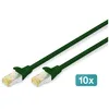 Image de Digitus CÃ¢ble de brassage CAT 6A S/FTP, 10 piÃ¨ces