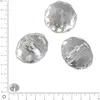 Image de Perles en verre donut à facettes Ø 12 mm - Transparent x 8 pces