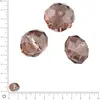 Image de Perles en verre donut à facettes Ø 12 mm - Améthyste x 8 pces