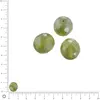 Image de Perles verre antiques à facettes Ø 10 mm - Vert olive x 10 pces
