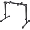 Image de K&m 18820 Omega Pro Black - Support Clavier - Pieds Pliables - Acier - Hauteur RÃ©glable