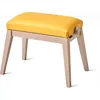 Image de K&m 13942 - Banquette Piano Couleur Grise, SiÃ¨ge Simili Cuir Jaune