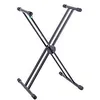 Image de K&m 18990 Rick - Stand Clavier En X - Double Tubes RenforcÃ©s - Poids Max: 50 Kg