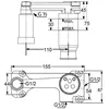 Image de Corps Ã  encastrer pour mitigeur de lavabo 2 trous pour montage mural (38243)