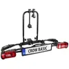 Image de Porte-vélos sur attelage pliable 2 velos Eufab Crow Basic 1170x670x500 mm