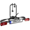 Image de Porte-vélos sur attelage pliable 2 velos Eufab Crow Plus 1170x670x560 mm