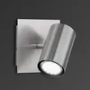 Image de Spot Mural Dora Avec Spot Orientable - Nickel Mat