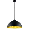Image de Trio Romino Ii Plafonnier Suspendu DÃ´me Vintage Noir Mat