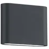 Image de Trio Thames Ii Applique Murale ExtÃ©rieure Moderne 11cm 2 LumiÃ¨res Anthracite 3000k Ip54