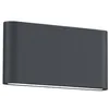 Image de Trio Thames Ii Applique Murale ExtÃ©rieure Moderne 17cm 2 LumiÃ¨res Anthracite 3000k Ip54
