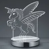Image de Lampe Ã Poser Karo 3d Hologramme Ã Motif Licorne