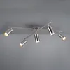 Image de Plafonnier Avec Spots Marley, Nickel Mat, 5 Lampes