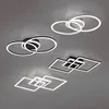 Image de Plafonnier Led Venida Noir, Dimmable, 2 Anneaux