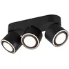 Image de Trio Taurus Spot De Plafond Moderne Ã 3 LumiÃ¨res Bar Noir Mat 3000k