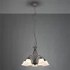 Image de Suspension Rustica, Couleur Rouille, Cinq Lampes