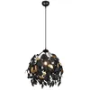 Image de Reality Leavy Plafonnier Suspendu Moderne Leavy Noir Mat