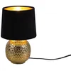 Image de Reality Sophia Lampe De Table Moderne Sophia Avec Abat-Jour Rond Conique DorÃ© Et DorÃ©