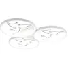 Image de Trio Groovy Semi-Plafonnier Led Moderne 30w Blanc Mat 4000k